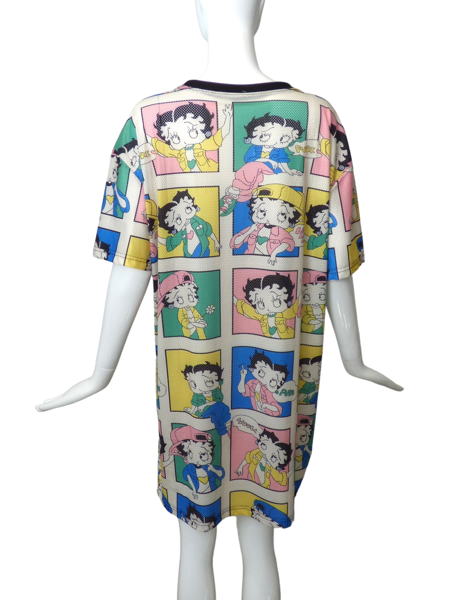 NWT Oversized Betty Boop Print Mesh Dress, One Size