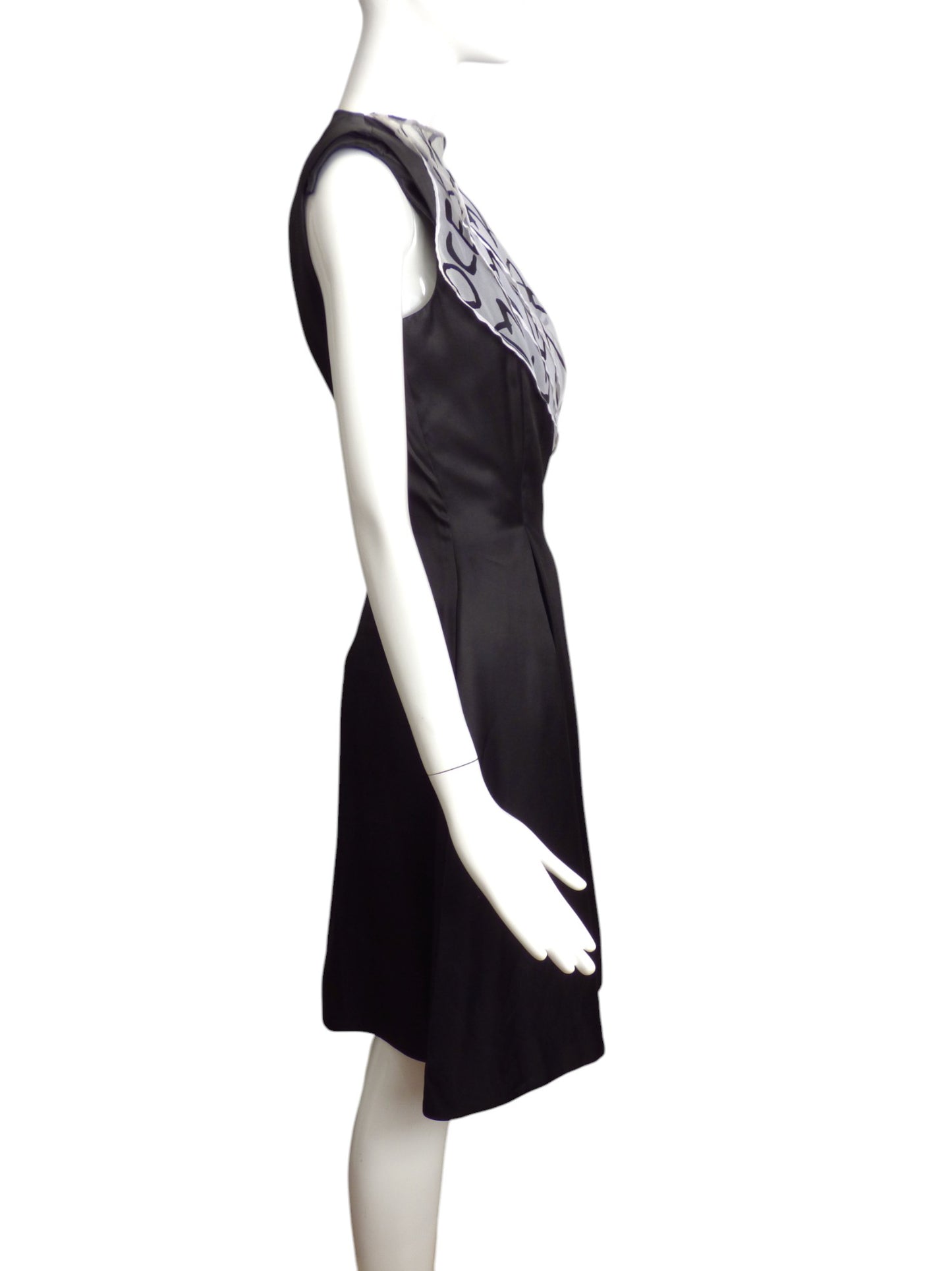 JC DE CASTELBAJAC- NWT 2013 Silk & Chiffon Wrap Style Dress, Size 6