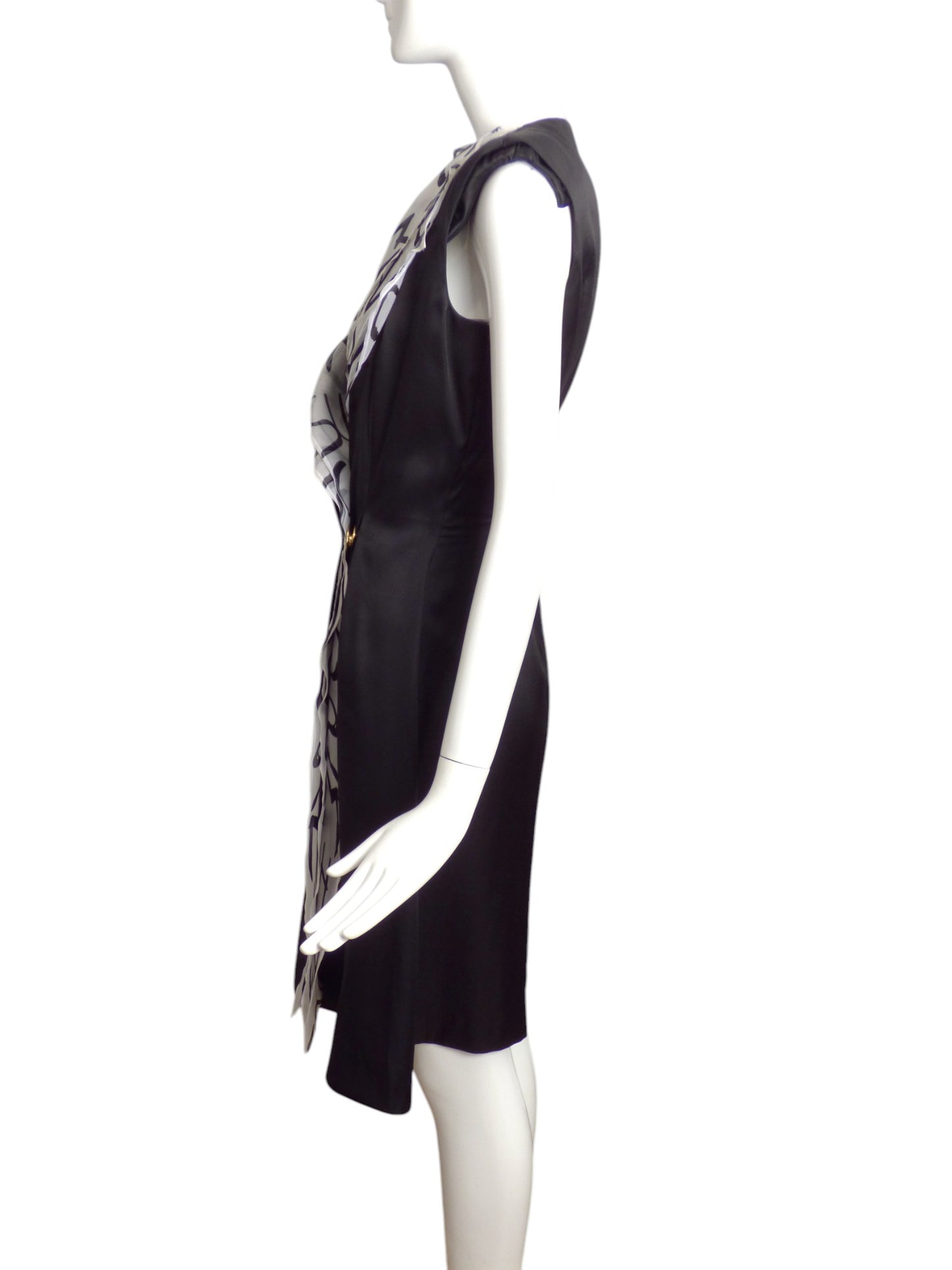 JC DE CASTELBAJAC- NWT 2013 Silk & Chiffon Wrap Style Dress, Size 6