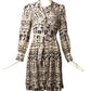 JC DE CASTELBAJAC- NWT Silk Tool Print Dress, Size 6