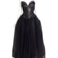 RUBIN SINGER- NWT Black Leather & Tulle Ballgown, Size 4