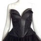 RUBIN SINGER- NWT Black Leather & Tulle Ballgown, Size 4