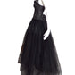 RUBIN SINGER- NWT Black Leather & Tulle Ballgown, Size 4