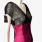 CADOLLE-NWT Black Lace & Pink Satin Top, Size 8