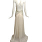 TEMPERLEY-NWT 2015 White Beaded Chiffon Evening Gown, Size 6