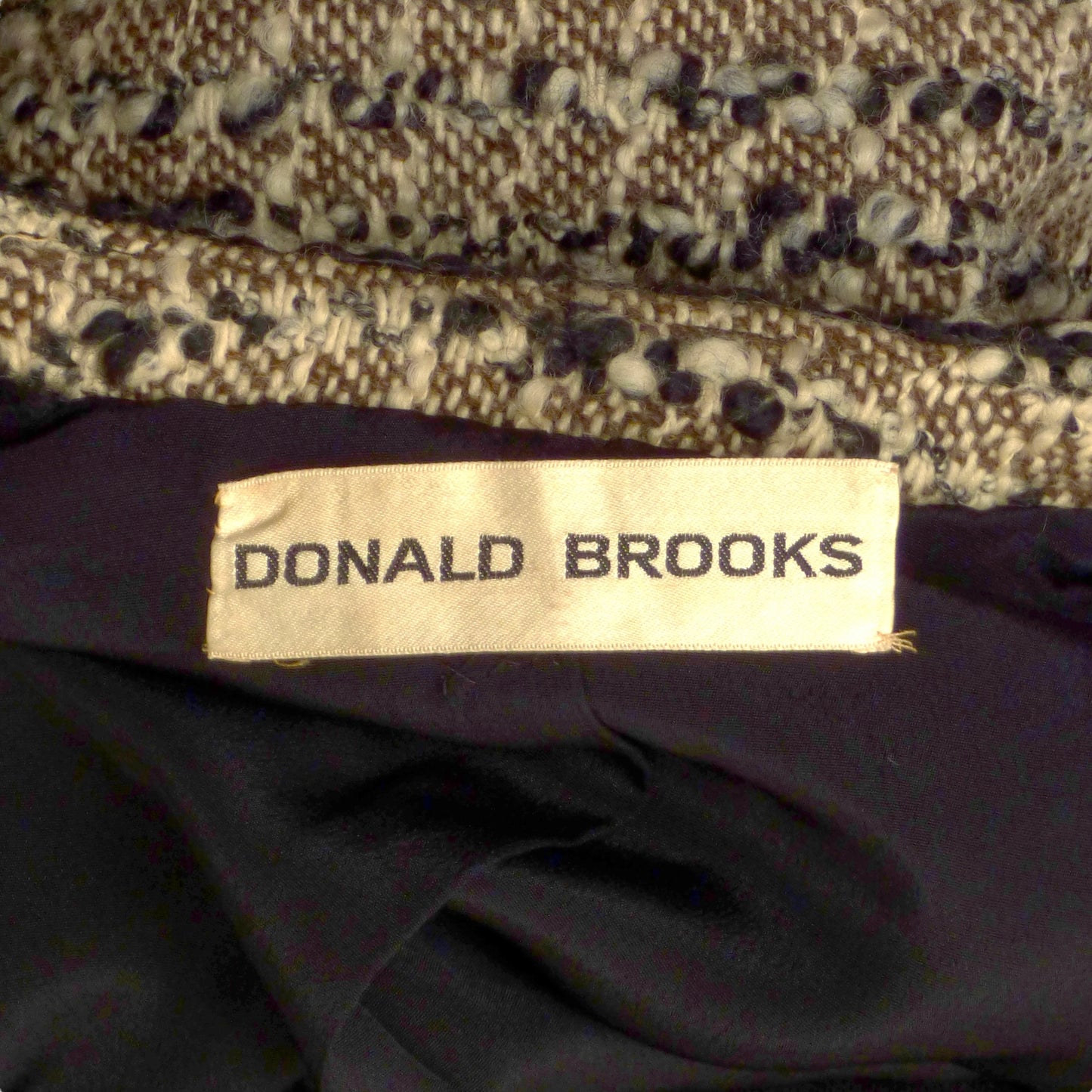 DONALD BROOKS- 1960s 3pc Tweed Ensemble, Size 10