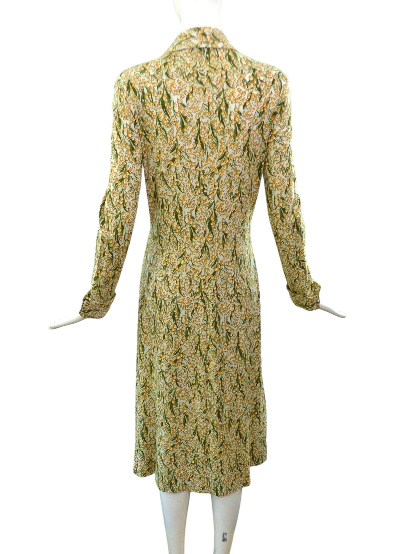 DIANE VON FURSTENBERG- 1970s Floral Dress, Size 8