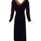 1940s Velvet & Silk Dress, Size 6
