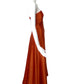 CHADO RALPH RUCCI- Orange Hammered Silk Gown, Size 6