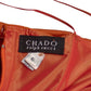 CHADO RALPH RUCCI- Orange Hammered Silk Gown, Size 6