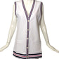 THOM BROWNE- NWT Cotton Knit Cardigan, Size 8