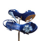 GIANMARCO LORENZI- NIB Blue Crystal & Satin Platform Pumps, Size 39