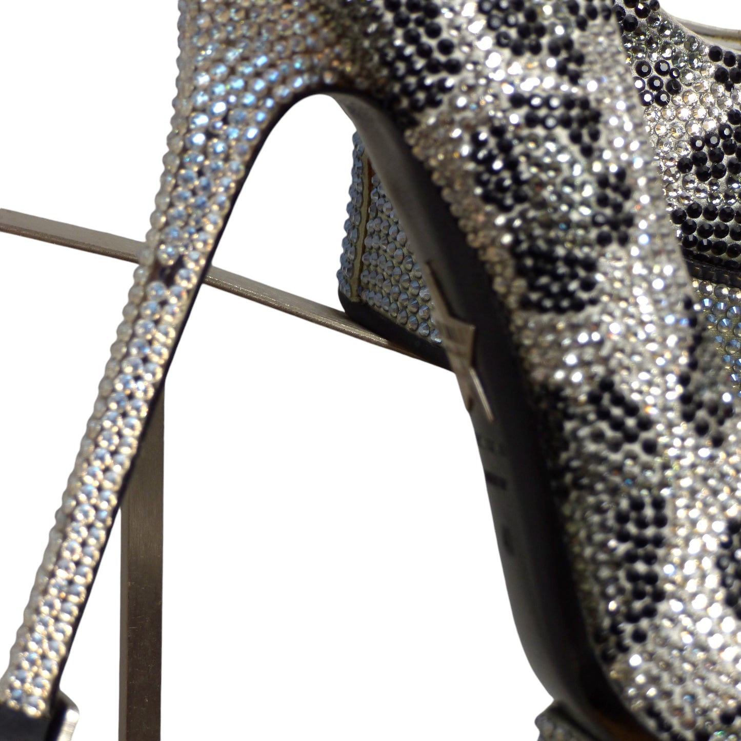 LE SILLA- NIB Limited Edition Crystal Platform Pumps, Size 40