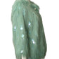 ALABAMA MUSE-NWT Green Paillette & Faux Fur Coat, Size 8