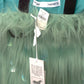 ALABAMA MUSE-NWT Green Paillette & Faux Fur Coat, Size 8