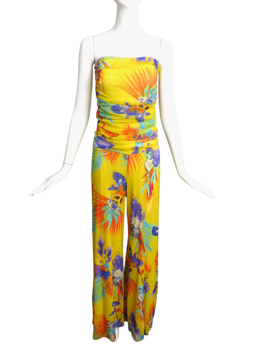 FUZZI- NWT Floral Mesh Jumpsuit, Size 6