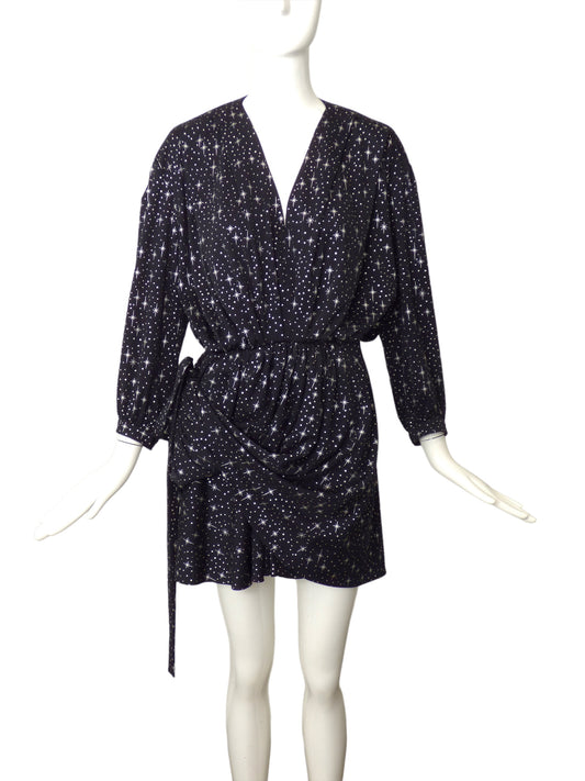BALENCIAGA- 2017 Starlight Knit Print Dress, Size 4