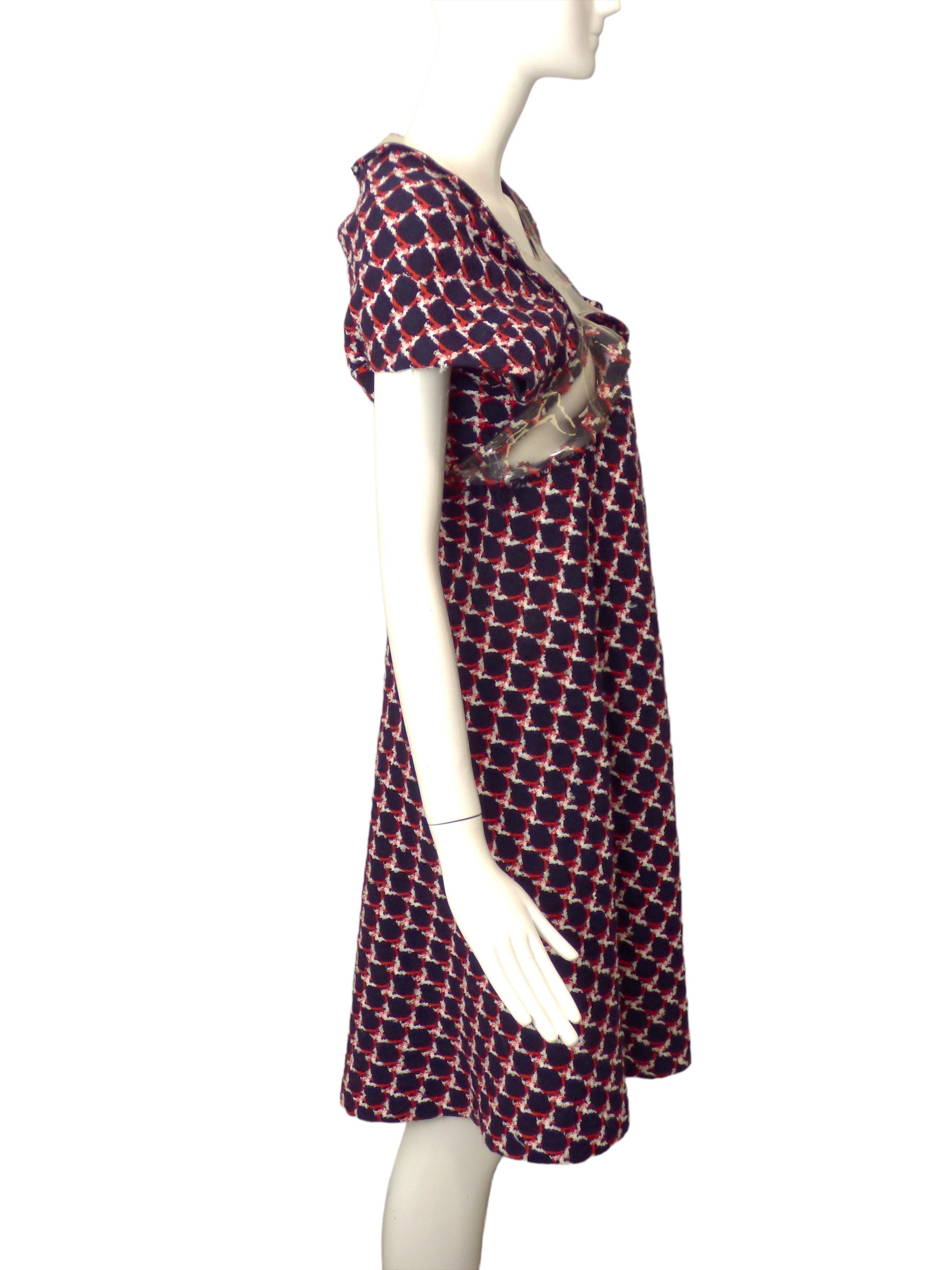 JUNYA WATANABE- 2001 Tweed & Plastic Dress, Size 8