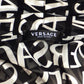 VERSACE- NWT 2023 Logo Print Chiffon Blouse, Size 4
