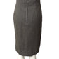 NORMA KAMALI- AS IS 1970s Grey Wool Pencil Skirt, Size 4