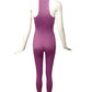 OMO NORMA KAMALI- 1970s Lilac Knit Unitard, Size 4