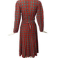 OMO NORMA KAMALI- 1980s Flannel Wrap Dress, Size 4