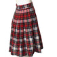 NORMA KAMALI-1980s Flannel Plaid Skirt, Size 2