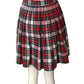 NORMA KAMALI-1980s Flannel Plaid Skirt, Size 2