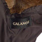 GALANOS- 1980s Sable & Rhinestone Leather Jacket, Size Small