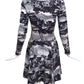 BETSEY JOHNSON-1980s Photo Print Knit Dress, Size-Small