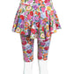 BETSEY JOHNSON-1980s Floral Knit Shorts & Skirt, Size-Small