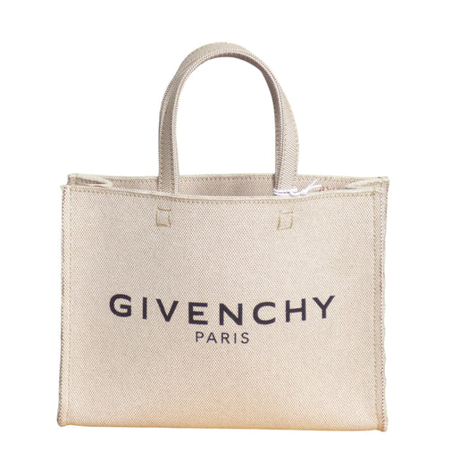 GIVENCHY- NWT Ivory Canvas Shopper Tote