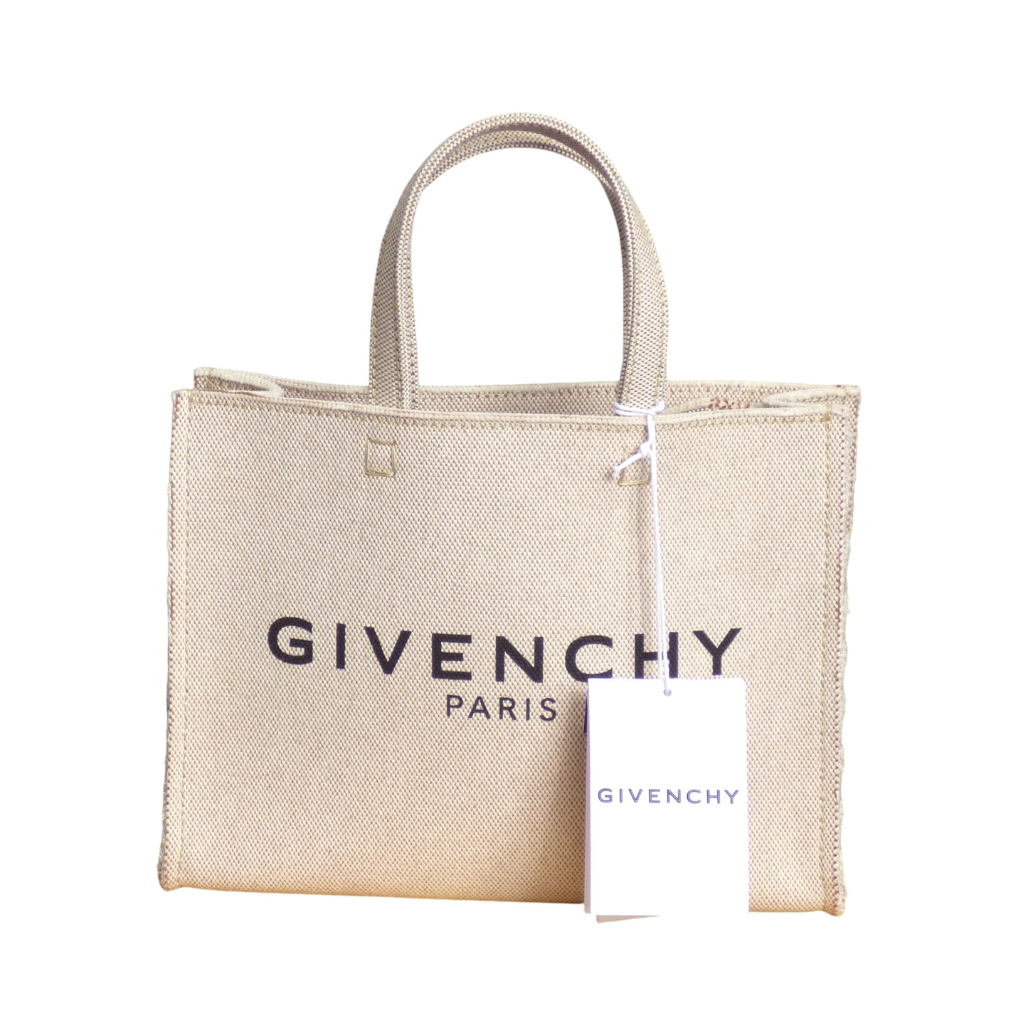 GIVENCHY- NWT Ivory Canvas Shopper Tote