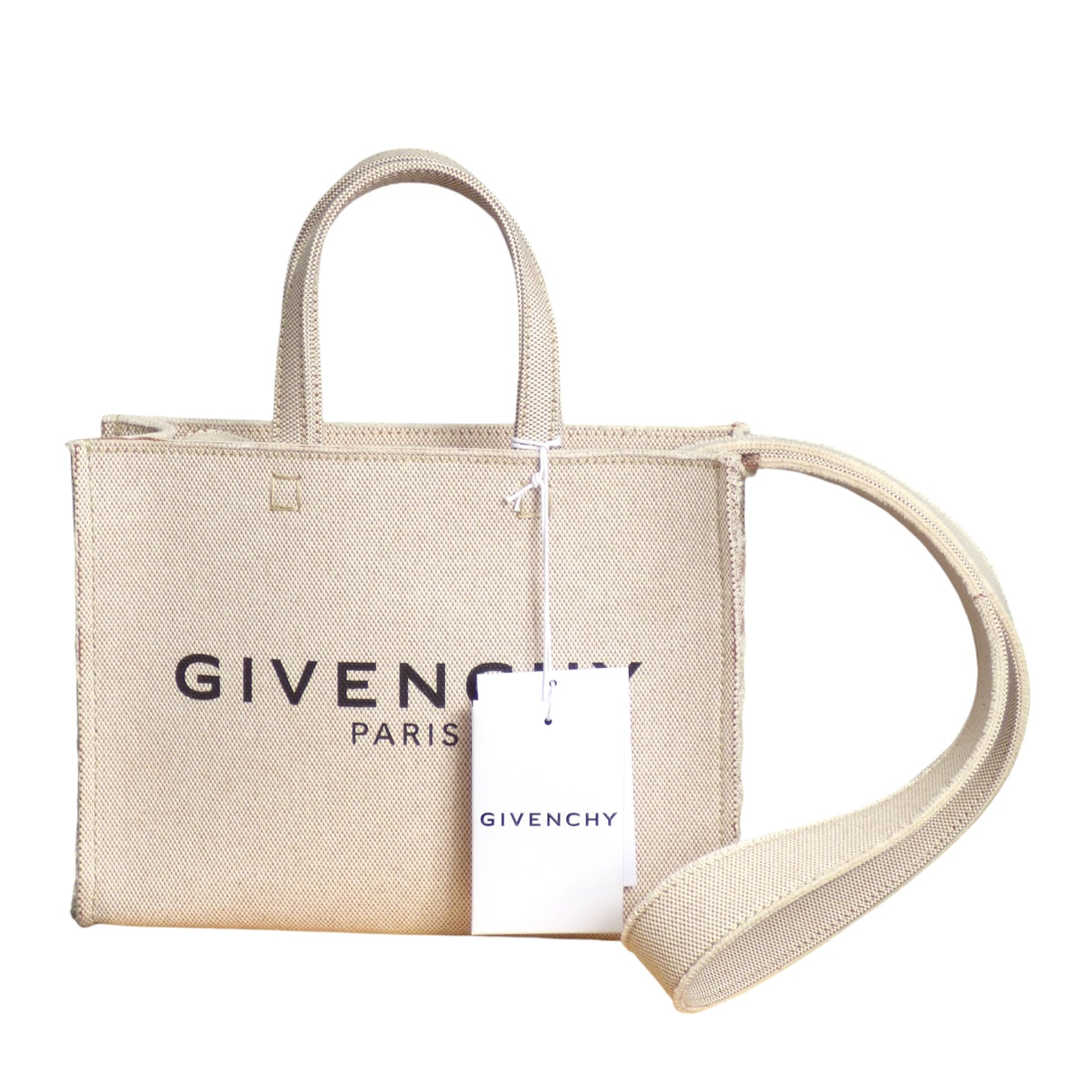 GIVENCHY- NWT Ivory Canvas Shopper Tote