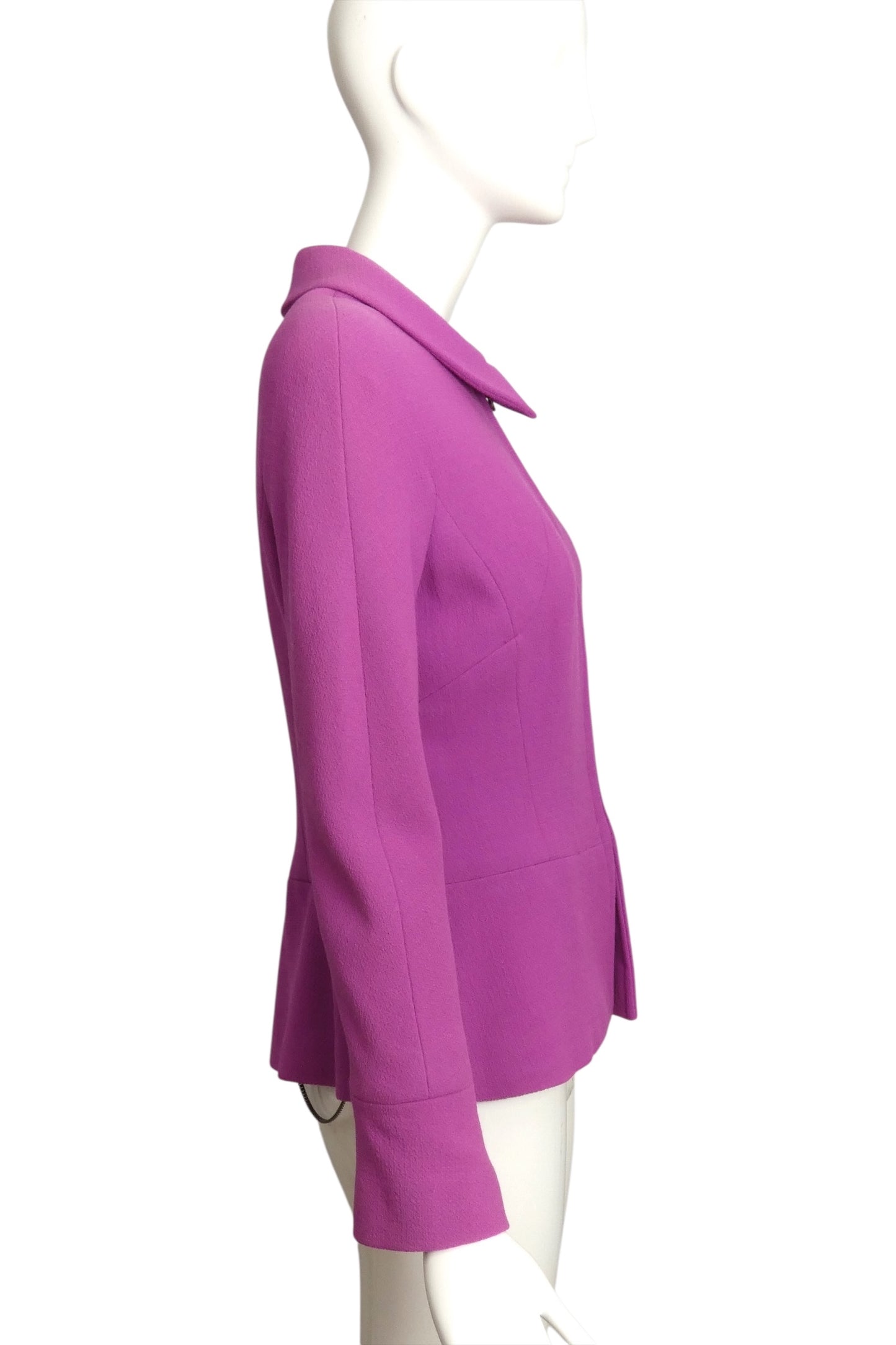 CHANEL BOUTIQUE- AS IS 1997 Lilac Wool Jacket, Size 6