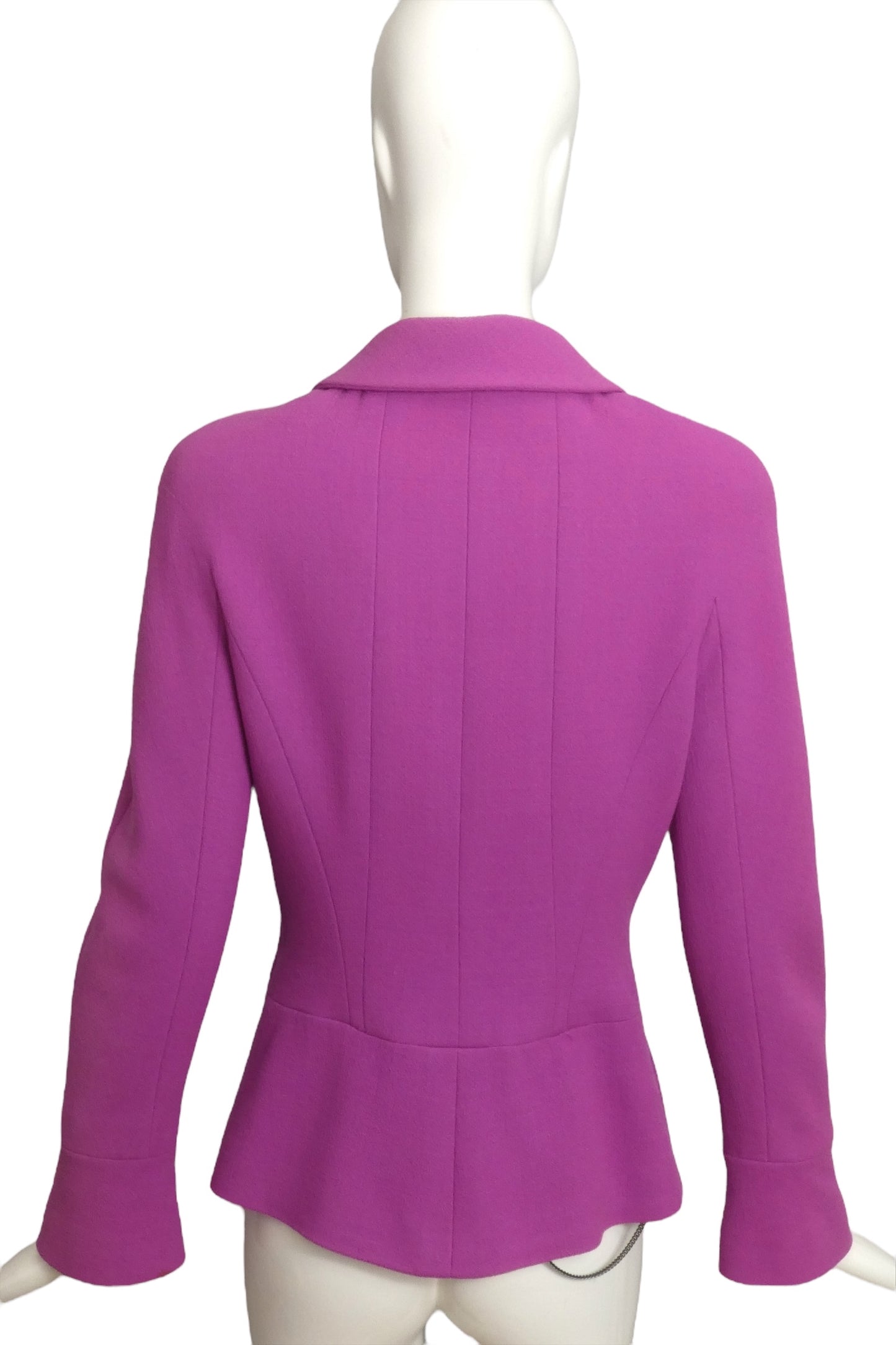 CHANEL BOUTIQUE- AS IS 1997 Lilac Wool Jacket, Size 6