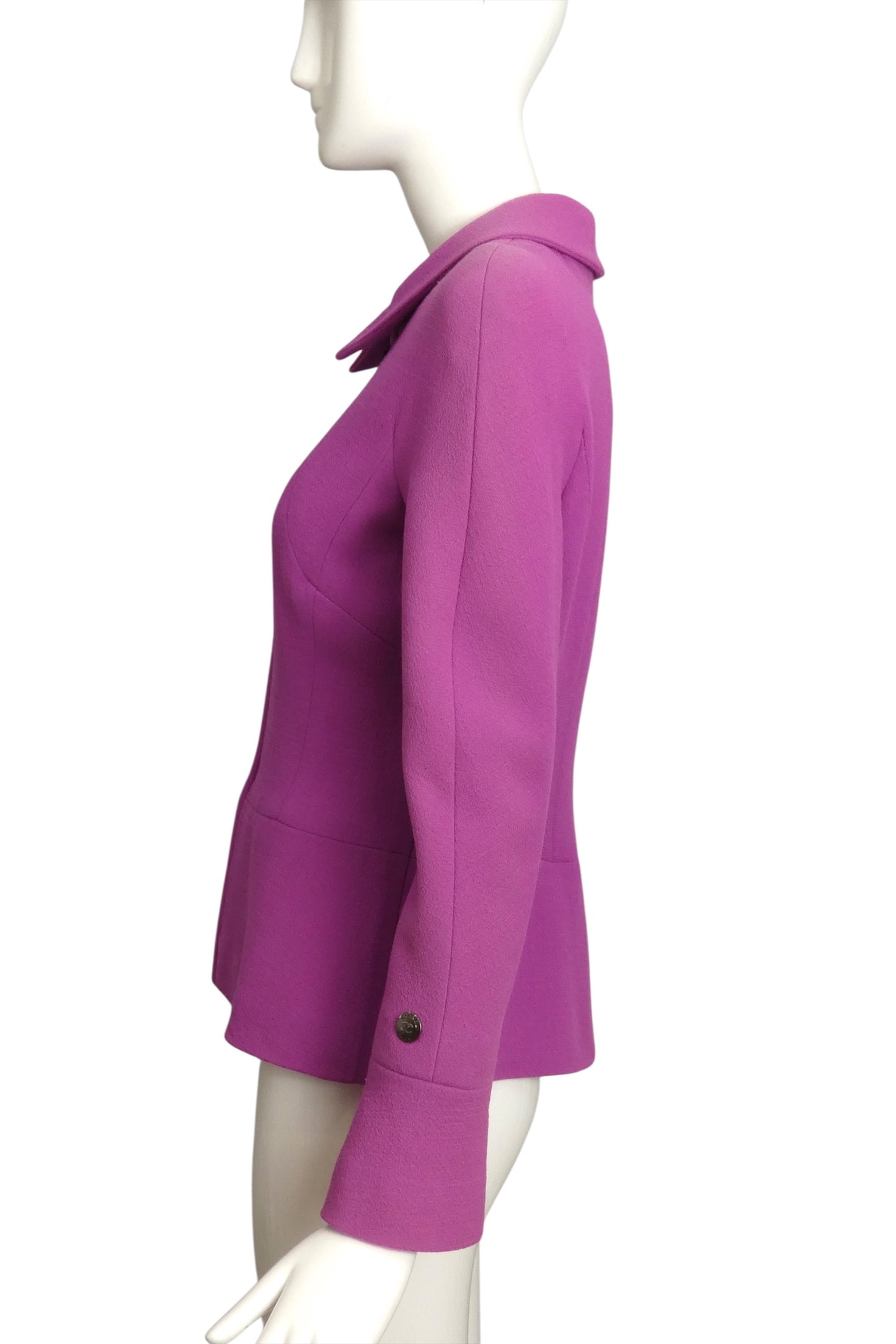 CHANEL BOUTIQUE- AS IS 1997 Lilac Wool Jacket, Size 6
