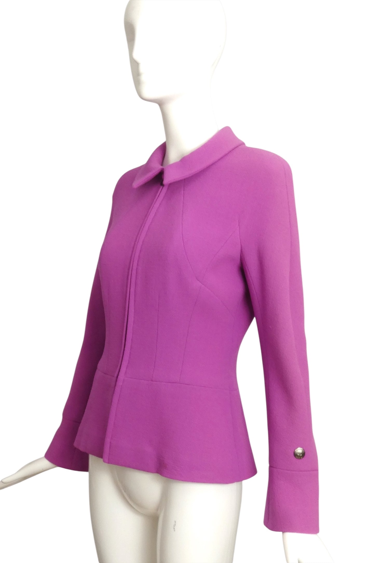 CHANEL BOUTIQUE- AS IS 1997 Lilac Wool Jacket, Size 6