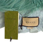 GUCCI- NWT "Love Parade" Aqua Faux Fur Coat, Size 6