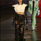 GUCCI- NWT 2022 Black Lace Garter Panties, Size Medium