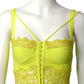 VERSACE- NWT 2023 Crepe & Lace Bustier, Size-2