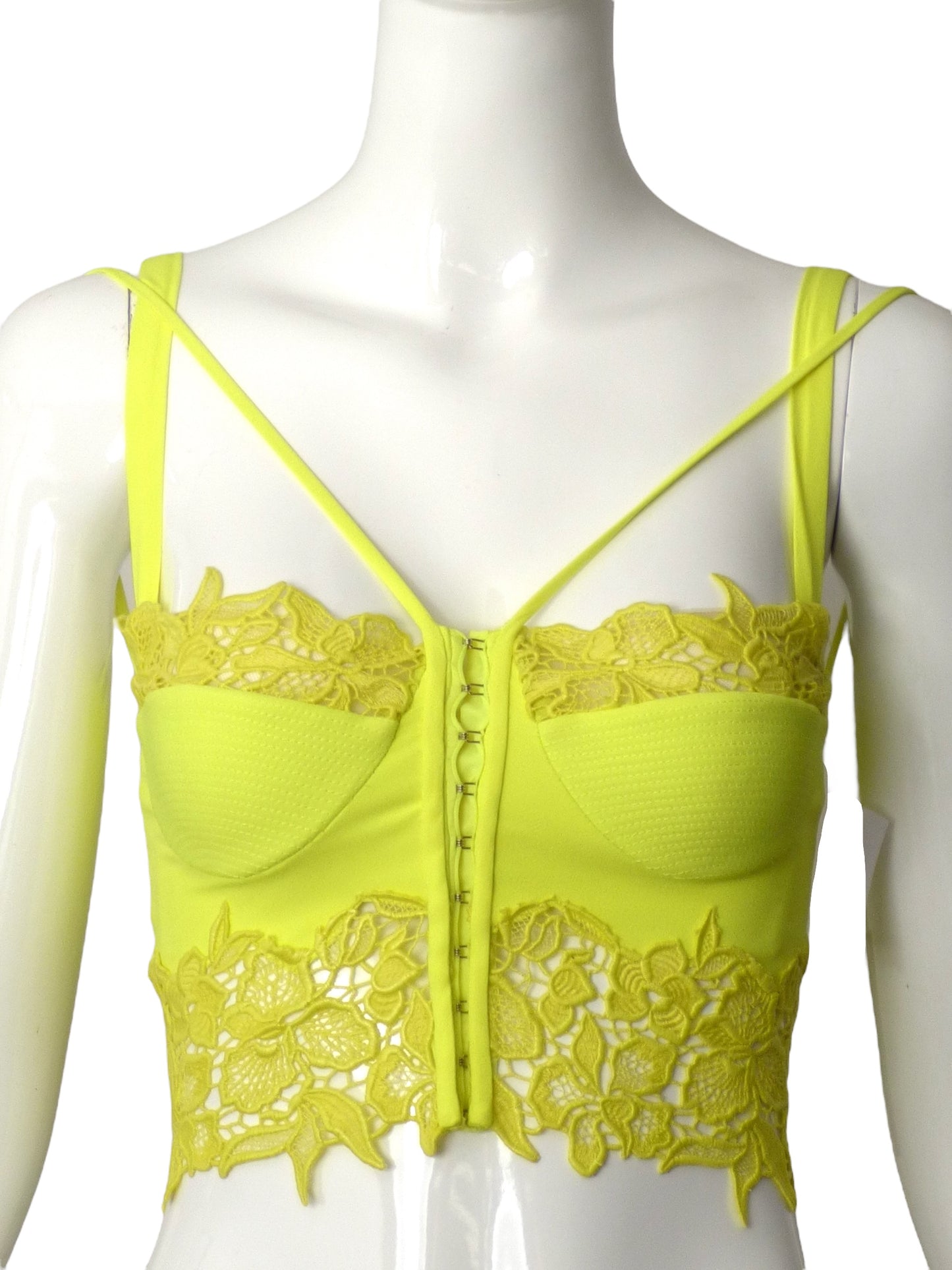 VERSACE- NWT 2023 Crepe & Lace Bustier, Size-2