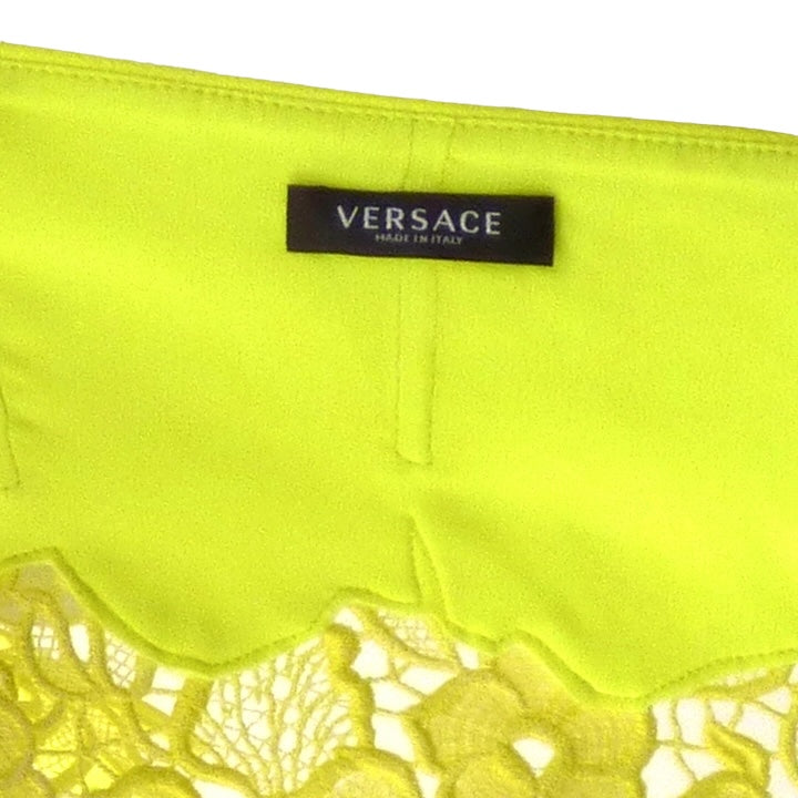 VERSACE- NWT 2023 Crepe & Lace Bustier, Size-2