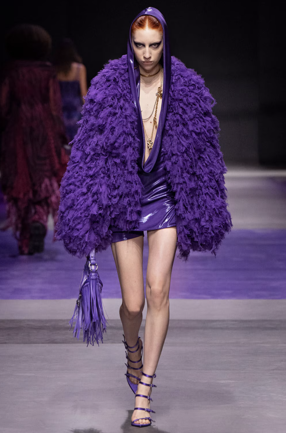 VERSACE - 2023 Purple Hoodie Mini Dress Size 2 – MARTINI CONSIGNMENT