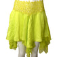 VERSACE- NWT 2023 Green Lace Trim Pleated Skirt, Size 8