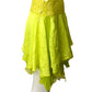 VERSACE- NWT 2023 Green Lace Trim Pleated Skirt, Size 8