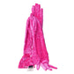 VERSACE- 2023 Pink Crushed Velvet Gloves, Size 7