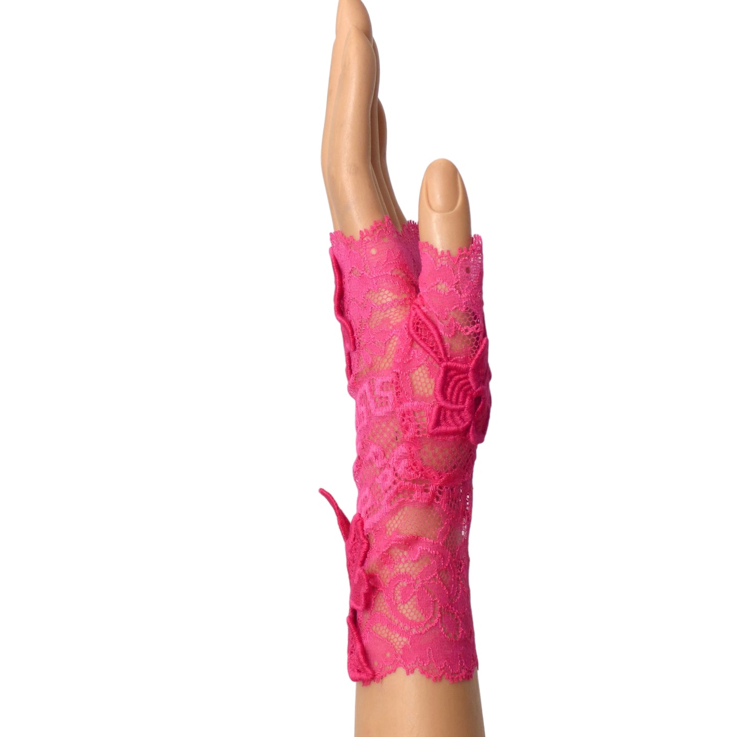 VERSACE- 2023 Pink Lace Mitts