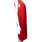 MAISON MARGIELA- NWT Red Organza Midi Dress, Size 6