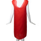 MAISON MARGIELA- NWT Red Organza Midi Dress, Size 6